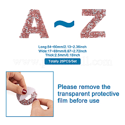 Нашивки со стразами в виде алфавита&nbsp;FW-TAC0001-01C