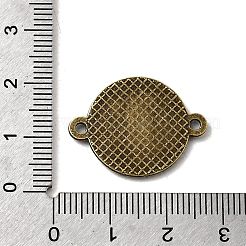 Тибетский сплава стиль параметров соединителя плоские круглые кабошон&nbsp;TIBE-Q038-001D-AB-NR