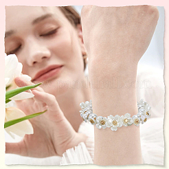 600 шт. 10 стиля АБС-пластиковые колпачки для бусин с имитацией жемчуга и акрила&nbsp;OACR-SC0002-36