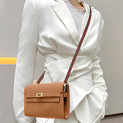 Кожаные ручки сумки и неповрежденный соединитель треугольной пряжки сумки&nbsp;FIND-WH0191-12A