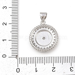 Латунные микропаве прозрачные подвески с фианитом&nbsp;KK-G544-36P