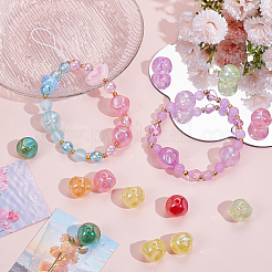 60 шт. Прозрачные акриловые бусины&nbsp;OACR-SC0001-45