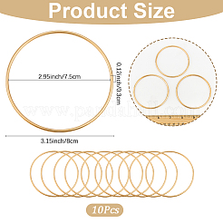 10 шт. железное кольцо для самодельной плетеной сети/паутины с перьями&nbsp;IFIN-SP0001-56B-KCG