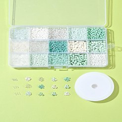 Набор для самостоятельного изготовления браслетов из стеклянных бусин&nbsp;DIY-FS0007-64