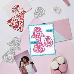 Трафареты для резки цветочного платья из углеродистой стали DIY-WH0309-3030