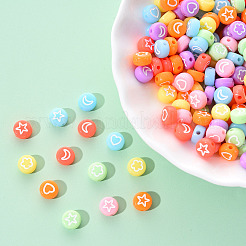 Непрозрачные акриловые бусины&nbsp;MACR-YW0001-18F