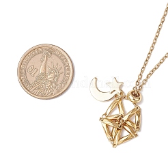 3 шт. 3 стиля 304 нержавеющая сталь макраме мешочек пустой держатель для камней изготовление ожерелья&nbsp;NJEW-JN05252