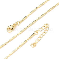 Ожерелья-цепочки из латунной колонны&nbsp;NJEW-H086-04G