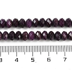 Натуральные рубиновые бисерные пряди G-P553-F01-04