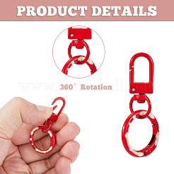 22 шт. двухцветные поворотные застежки из сплава&nbsp;KEYC-HS0001-08