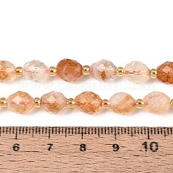 Нити из нагретых натуральных цитриновых бусин&nbsp;G-N342-44-01