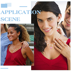 48шт 8 цвета сплава эмаль подвески&nbsp;ENAM-UN0001-07