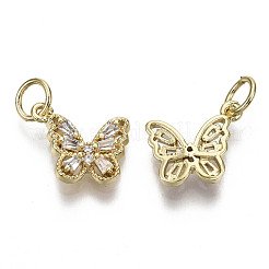 Латунные микропаве прозрачные кубические циркониевые подвески&nbsp;X-ZIRC-N039-093-NF