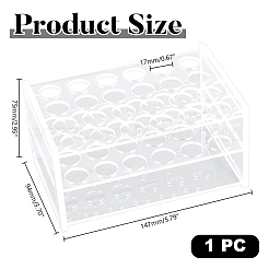 Стеллажи для многоцелевого использования из стеклянных цилиндрических труб с 24 отверстием&nbsp;AJEW-WH0596-418D