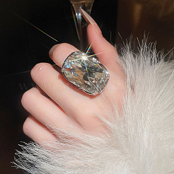 Браслет-манжета из латуни с кристаллами и стразами&nbsp;FS-WG214C1-01