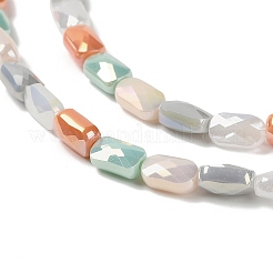 Стеклянные бусины с гальваническим покрытием &nbsp;X-EGLA-P065-02A-04