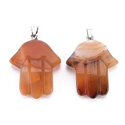 Подвески hamsa hand / hand of miriam из натуральных и синтетических камней&nbsp;G-R220-30