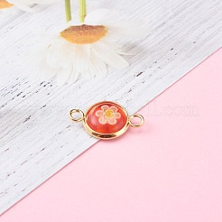 Соединители стеклянных линков millefiori ручной работы&nbsp;PALLOY-JF00628