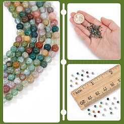 3 нити натуральных индийских агатовых бусин нити G-NB0005-32