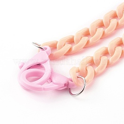 Персонализированные ожерелья-цепочки из акрила&nbsp;NJEW-JN03515-04