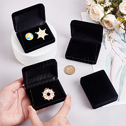 Пластиковая обложка с бархатными упаковочными коробками для брошей&nbsp;VBOX-WH0012-05B