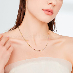 1 пакет настоящих цепочек из латунных звеньев овальной и плоской круглой формы с покрытием из 16-каратного золота&nbsp;CHC-TA0001-22