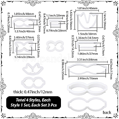 4 коробка 4 вида пластиковых форм&nbsp;DIY-SC0030-53A