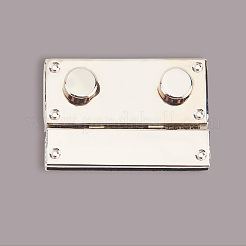 Застежки для кошелька с замком из цинкового сплава&nbsp;PURS-WH20003-001P