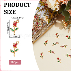 100 шт. Подвески из сплава с эмалью&nbsp;ENAM-ME0001-60