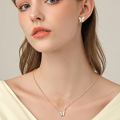 Комплект украшений из нержавеющей стали в виде бабочек&nbsp;SJEW-AN0001-56