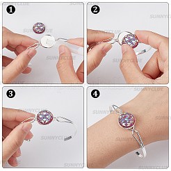 Латунь манжеты браслет материалы&nbsp;KK-SC0003-74