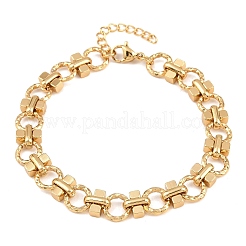 Браслеты-цепочки из нержавеющей стали 304 для женщин&nbsp;BJEW-H207-01E-G