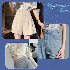 6 шт. регулируемые булавки для джинсов из сплава в форме цепочки&nbsp;AJEW-GF0009-70P