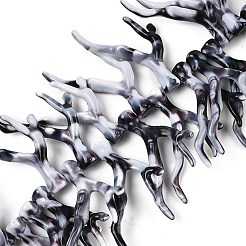 Нити бусин из непрозрачного акрила&nbsp;SACR-P033-02B