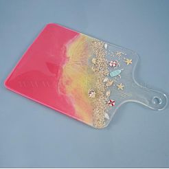 Прямоугольная ручка обеденная тарелка силиконовые Молды&nbsp;DIY-L021-54