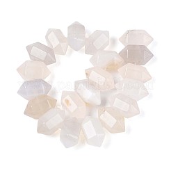 Натуральный белый агат бисер нитей&nbsp;G-T142-58