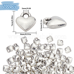 200 шт. подвески в виде сердца из сплава в тибетском стиле&nbsp;FIND-SC0010-70