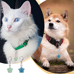 16шт 4 цвета звезда кулон драгоценный камень украшения&nbsp;HJEW-CA0001-22