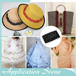 Отделка из волнистого полиэстерового кружева&nbsp;OCOR-WH0078-411C