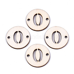 Необработанные соединители звеньев из натурального тополя&nbsp;WOOD-S045-138B