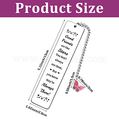 1 шт. закладки из нержавеющей стали&nbsp;AJEW-CP0009-82