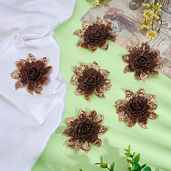 6 шт. полиэстеровая компьютерная вышивка на ткани&nbsp;PATC-DC0001-18B