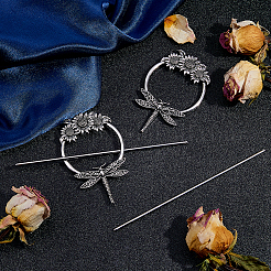 2 набор палочек для волос из сплава&nbsp;MRMJ-DC0001-11