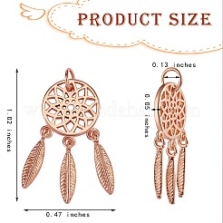 5шт латунные подвески&nbsp;KK-SZ0004-91RG
