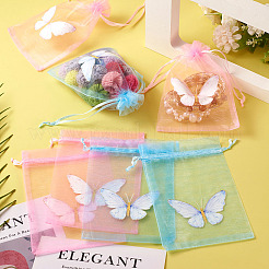 20 шт. двухцветные мешочки из органзы с завязками&nbsp;OP-TA0001-11