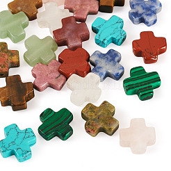 22шт 11 стиля натуральных и синтетических бусин из смешанных драгоценных камней&nbsp;G-TA0002-52