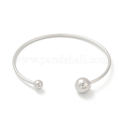 Браслеты-манжеты открытого типа из нержавеющей стали 304&nbsp;BJEW-R019-01P-02