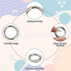 15шт 3 стиля пружинные кольца из цинкового сплава&nbsp;FIND-YW0011-76