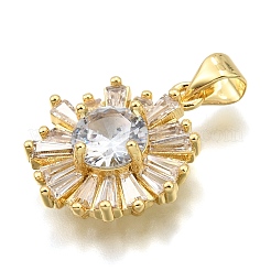 Латунные микро проложить кубического циркония подвески&nbsp;KK-K401-34G-01