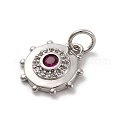 Латунные микро проложить кубического циркония подвески&nbsp;KK-U033-22P-01